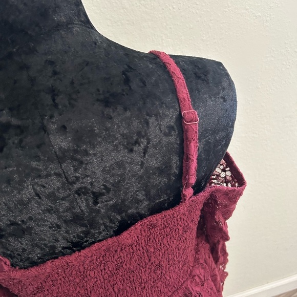 Torrid Lace Smocked Cold Shoulder Top - Picture 5 of 11